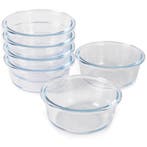 HGMD Ovenschalen Set - 6 Stuks - 370ML - Glas - Rond, Verzenden, Nieuw