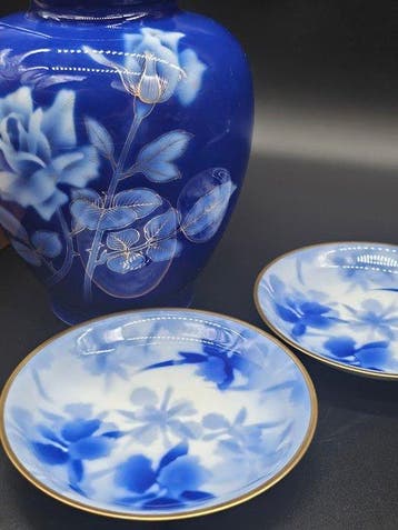 Vaas - Porselein - Japan - Fukagawa Seiji() (Zonder, Antiek en Kunst