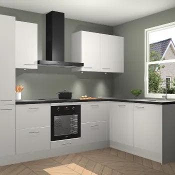 Zijdegrijze keuken Bazel 112877, Verzenden, Nieuw