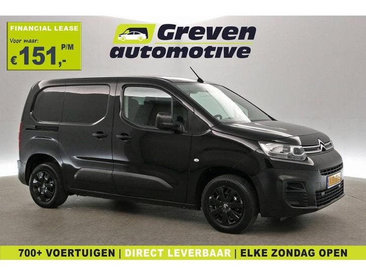 Citroën Berlingo 1.5 BlueHDI | Airco | Cruise |, Auto's, Bestelauto's, Handgeschakeld, Diesel, Zwart, Euro 6, Citroën