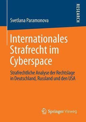 9783658043988 Internationales Strafrecht Im Cyberspace, Verzenden, Nieuw, Svetlana Paramonova