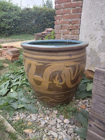 Karaf - Aardewerk, Keramiek - Martaban-pot