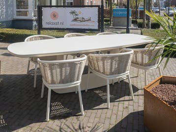 Apple Bee Pine Key tuinstoelen met Melville outdoortafel!, Tuin en Terras, Tuinsets en Loungesets, Ophalen of Verzenden, Nieuw