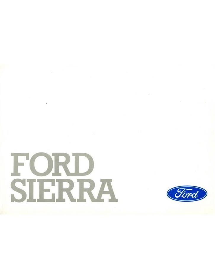 1989 FORD SIERRA INSTRUCTIEBOEKJE DUITS, Auto diversen, Handleidingen en Instructieboekjes