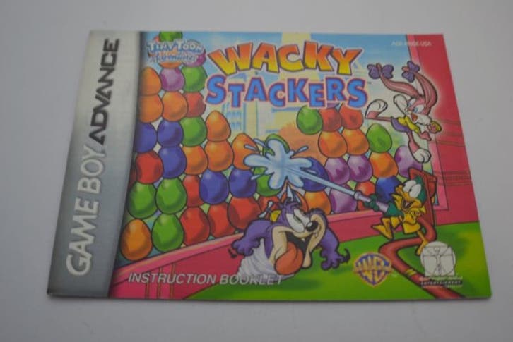 Tiny Toon Adventures - Wacky Stackers (GBA USA MANUAL), Spelcomputers en Games, Spelcomputers | Nintendo Portables | Accessoires