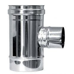 T-stuk Ø140mm met zijuitgang Ø80mm (man of vrouw), Ophalen of Verzenden, Nieuw