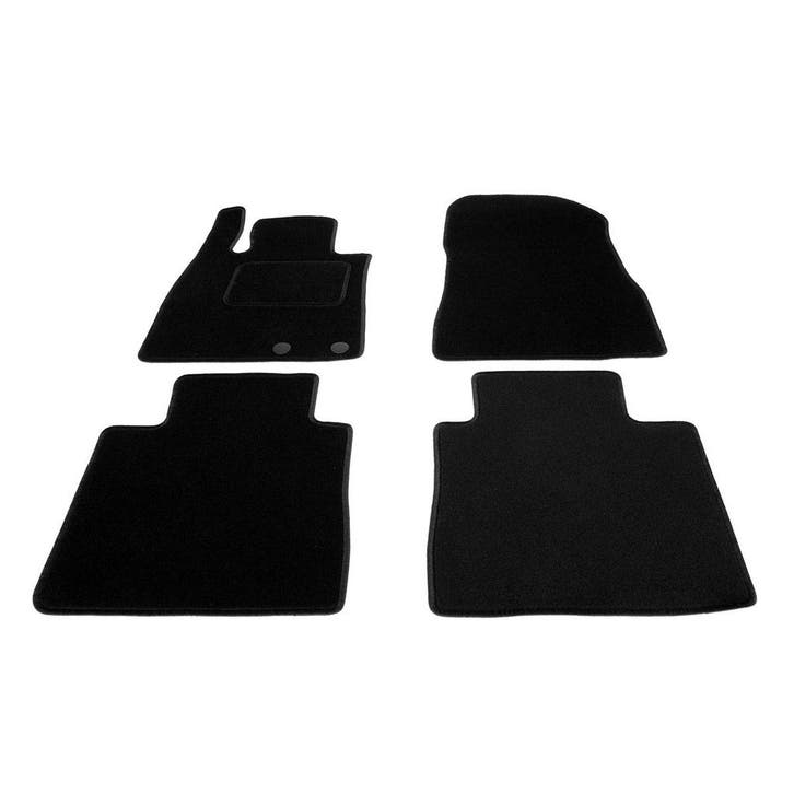 Automatten voor Nissan Note vanaf 2012- - zwart stof, Auto diversen, Automatten, Nieuw, Verzenden