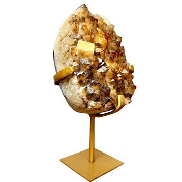 Citrine sur Pied Gravure - Hoogte: 190 mm - Breedte: 100 mm-