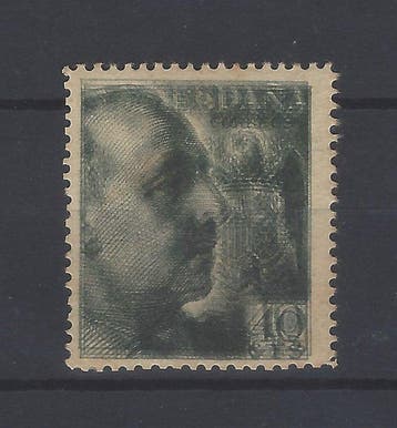 Spanje 1949 - Franco dubbele afdruk -Niet gecatalogiseerd- -, Postzegels en Munten, Gestempeld