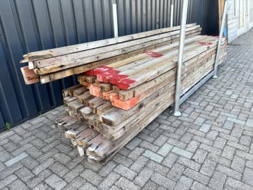 7x Houten gordingen, Nieuw