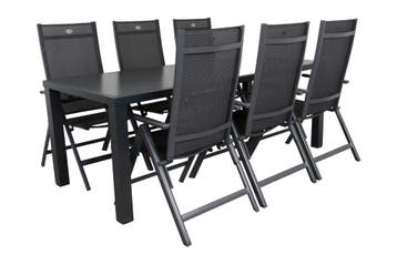 Hartman Aruba/Alma 210 cm. tuinset - 7-delig verstelbaar, Verzenden, Nieuw, Overige materialen, Tuinset