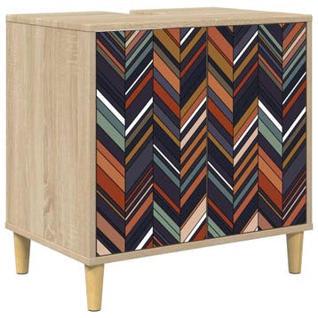 vidaXL Badkamerkast OMMEN Sonoma 60 x 40 x 60 cm Bewerkt, Verzenden, Nieuw
