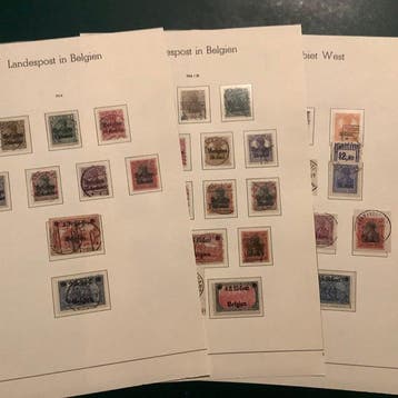 Duitse Rijk - Bezetting van België (1914-1918), Gestempeld