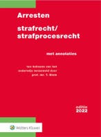 Arresten strafrecht/strafprocesrecht 2022 9, 9789013167337, Boeken, Verzenden, Zo goed als nieuw, HBO