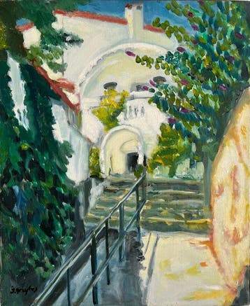 Jerome Dreyfus - Maison à Mougins-61x50cm