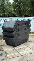 2 kuub container met lepel sloffen oud ijzer bak Portaal