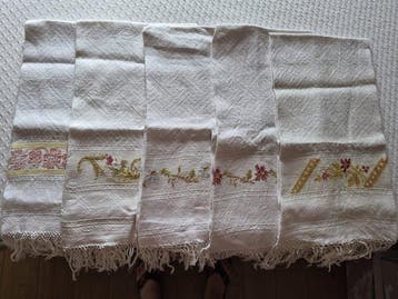 Handdoek (5) - 110 cm - 60 cm - linnen handdoeken