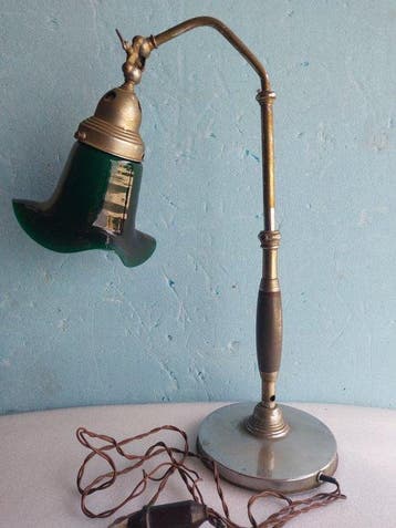 Lampada Ministero - Bankierslamp - Kristal - origineel