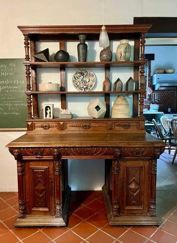 Mechelse kast - Eik - Mechelse bureau kast