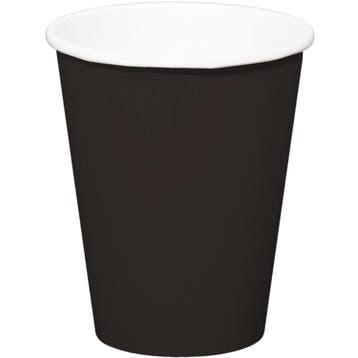 Bekers zwart 350ml - 8 stuks, Ophalen of Verzenden, Nieuw