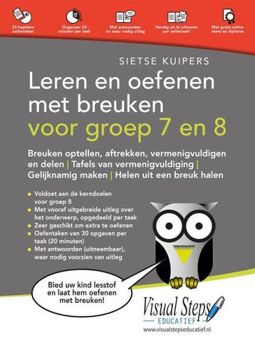 Leren En Oefenen Met Breuken Voor Groep 7 En 8 | Nieuw, Boeken, Ophalen of Verzenden, Nieuw, Sietse Kuipers