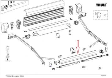 Thule Lead Rail 8000 5.00, Ophalen of Verzenden, Nieuw, Thule
