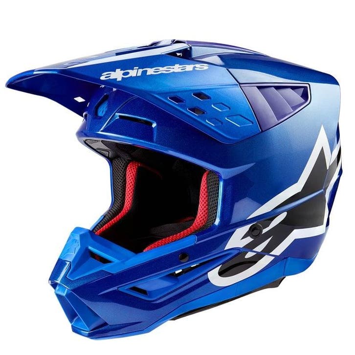 Alpinestars S-M5 Corp Helm Ece 22.06 Blauw Glanzend, Motoren, Kleding | Motorhelmen, Offroadhelm, Heren, XXL, Nieuw met kaartje
