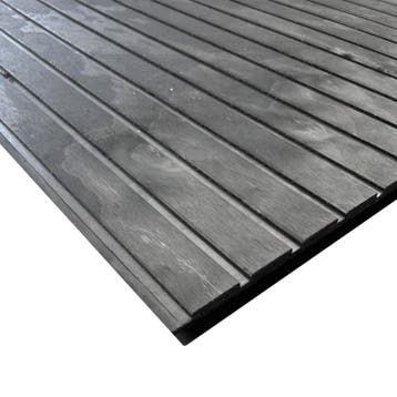 Channelply Rabat Plaat glad zwart 2440x1220mm – Extra smalle, Doe-het-zelf en Verbouw, Ophalen of Verzenden, Nieuw