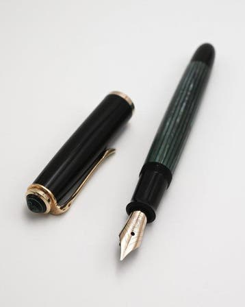 Pelikan - 400NN Green Stripe - Vulpen, Nieuw