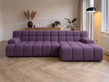 Loungebank Zuidlaren - loungebanken - Paars, Nieuw, 150 cm of meer, Stof, 300 cm of meer