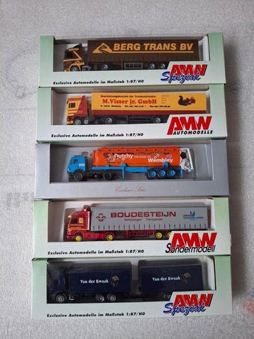 Herpa, AWM 1:87 - Model vrachtwagen (5) - Nederlandse, Hobby en Vrije tijd, Nieuw