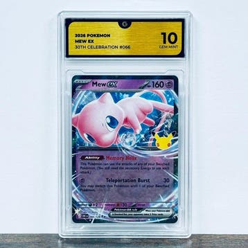 Pokémon Graded card - Mew ex 066- 30th Anniversary – Pokémon, Nieuw