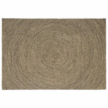 vidaXL Vloerkleden Naturel en Zwart 240 x 340 cm Jute, Verzenden, Nieuw, Bruin
