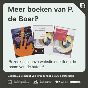 Basisboek Bedrijfseconomie - uitwerkingen - P. de Boer, Verzenden, Gelezen, P. de Boer