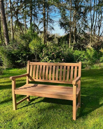 Teakhouten tuinbank -  150 cm, Ophalen of Verzenden, Nieuw