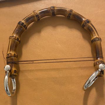 Bamboo Tassen  beugel met nikkel ringen, Hobby en Vrije tijd, Ophalen of Verzenden, Nieuw, Knutselwerk