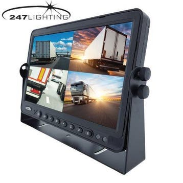 10 Quad kleuren monitor voor 4 camera, Verzenden, Nieuw