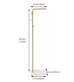 Slanke Staande Kapstok met Leistenen Voet en 3 Haken, Verzenden, Nieuw