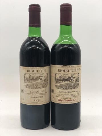 Dual vintage lot of 2 x 75cl Rioja Alavese La Bastida Rem..., Verzamelen, Ophalen of Verzenden, Nieuw, Spanje, Rode wijn