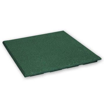 Rubber tegel 20 mm - 50 x 50 cm - Groen, Verzenden, Nieuw