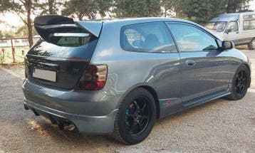 SK-Import Achterlip Type R Style Polyester Honda Civic, Honda, Nieuw, Ophalen of Verzenden, Achter