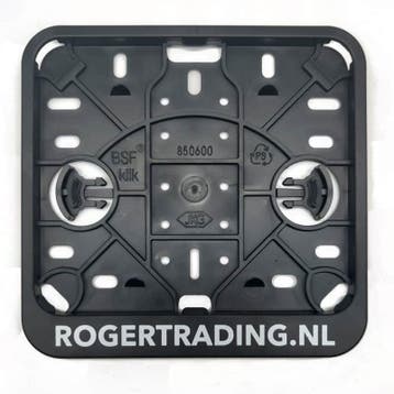 Kentekenplaat houder Roger Trading, Ophalen of Verzenden, Nieuw