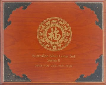 Verzameldoos Lunar II - 1/2 oz t/m 10 oz (5 munten), Verzenden, Losse munt