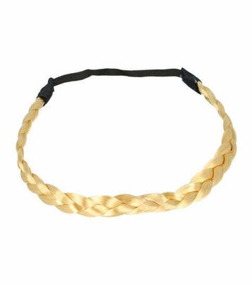 Haarband Gevlochten 1,5cm - Imitatiehaar - Blond, Nieuw