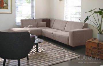 Hoekbank Maarssen - hoekbanken - Beige, Nieuw, Stof