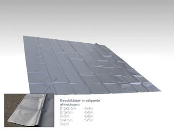 Grondzeil zilvergrijs PVC 680gr/m² voor Tenten of Zwembaden, Verzenden, Nieuw