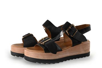 Sacha Sandalen in maat 40 Zwart, Verzenden, Zwart, Sandalen of Muiltjes, Zo goed als nieuw