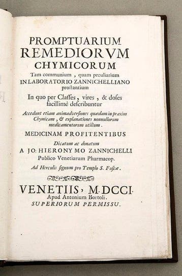 Giovanni Girolamo Zannichelli - Promptuarium Remediorum