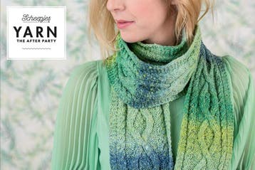 Breipatroon Sjaal Mossy Cabled Scarf met kabels & franjes, Ophalen of Verzenden, Nieuw