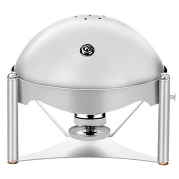 GGM Gastro | RVS chafing dish - rond - rolltop deksel |, Verzenden, Nieuw in verpakking, Overige typen
